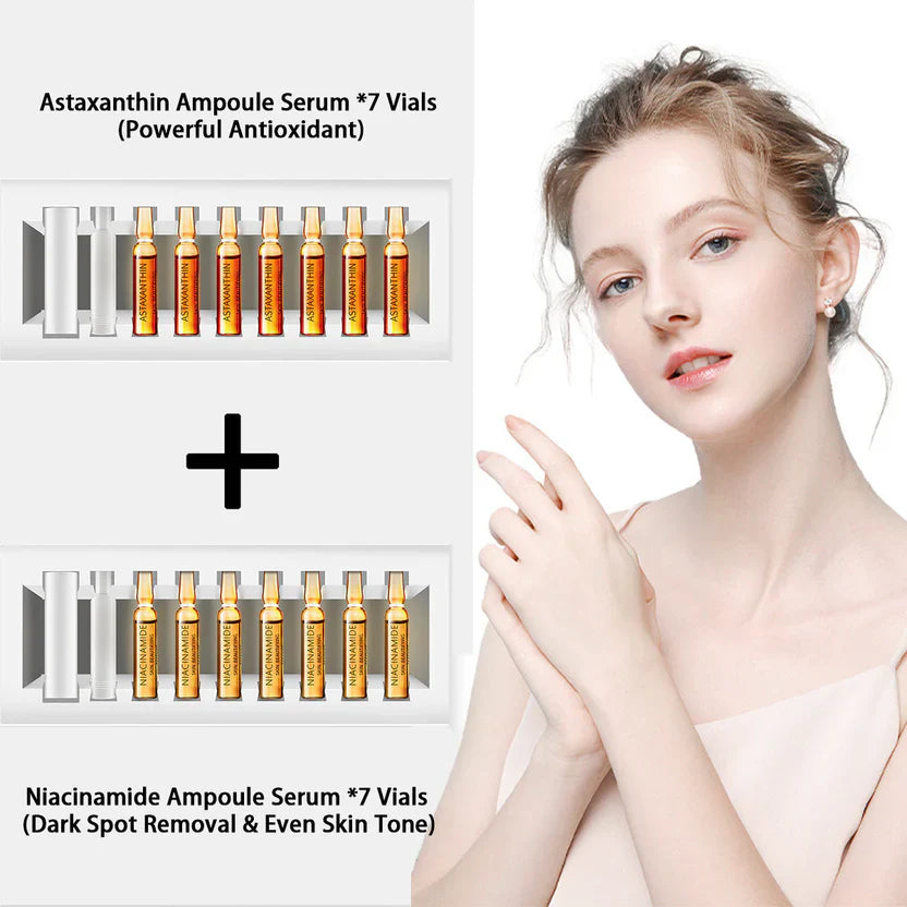 High-Concentration Ampoule Serum - Comprehensive Skincare Set Targeting Dark Spots, Anti-Wrinkle, and Soothing Sensitive Skin