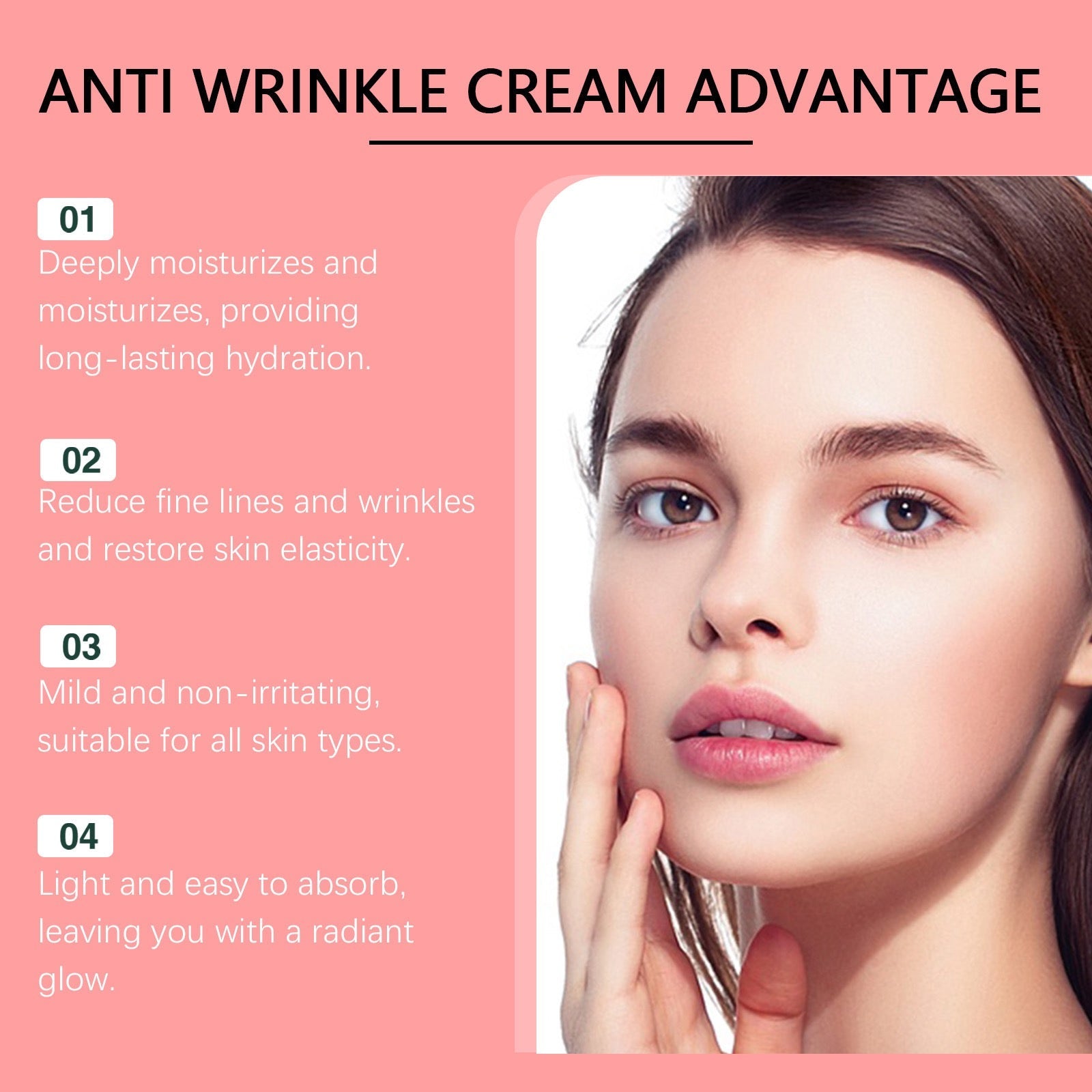 Hydrating, Moisturizing, Firming Facial Skin, Nourishing, Radiant Glow Cream